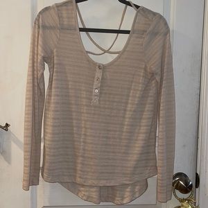 PacSun Women's Crisscrossed Back Long Sleeve Shirt